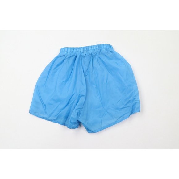 Vintage 80s MacGregor Womens Size Medium Spell Out Nylon Shorts Baggies Blue USA - Picture 6 of 8